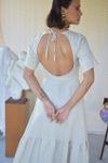 Vestido Circle Linho Areia
