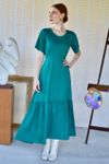 Vestido Circle Linho Esmeralda