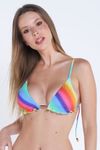 Top Rainbow - Estampa & Pistache - Dupla-Face (FruFru) | kit-8VVZMG7SC