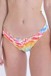 Calcinha Mykonos - Tie Dye Multicolorido & Amarelo - Comfort Dupla-Face (FruFru) | kit-OA3N14FWS