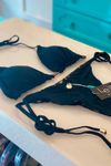 Calcinha Black Beach - Preto & Estampa - Dupla-face | kit-ZC9W1S124
