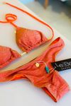Biquíni CALCINHA Lurex Asa-Delta Laranja - Los Roques | kit-PLN29NBG4