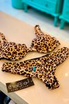Biquíni CALCINHA Lateral Alta Animal Print Texturizado - Positano | kit-2W8D4IIUK