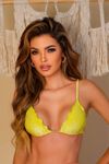Biquíni TOP Veludo Amarelo - Velour | kit-H5BGFXMIA / kit-H5MYWFULB