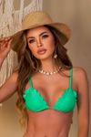Biquíni TOP Cortininha Laser Verde - Aruba | kit-XMTOFG5NT