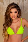 Biquíni TOP Cortininha Texturizado Amarelo Neon - Cannes | kit-VC4SVAPMQ