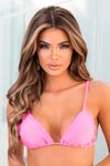 Biquíni TOP Cortininha Rosa Liso - Cannes | kit-18GUOPZEB