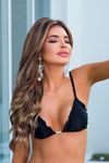 Biquíni TOP Cortininha Preto Liso - Cannes | kit-2MTP5FWZG