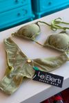 Biquíni TOP Lurex Cortininha Verde - Los Roques BICOLOR (R2) | kit-N9AQTQ2MV