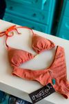 Biquíni TOP Lurex Cortininha Laranja - Los Roques BICOLOR (R2) | kit-NDIXPG2Q3