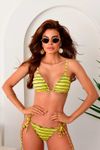 BIQUÍNI LISTRAS LAÇO AMARELO - MUNIQUE