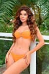 Biquíni Meia-Taça Asa-Delta Laranja - Cancun