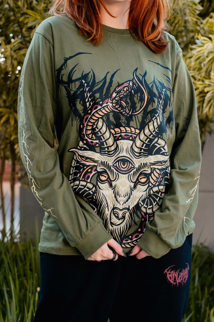ギルドオブクラフツ　Bryan サイズ6 Camiseta Manga Longa - Trevos Green - Brutal Kill