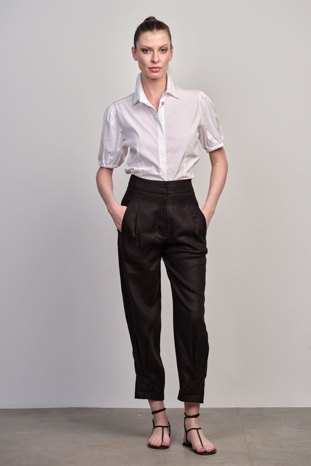 Calça Linho Preto Ivy