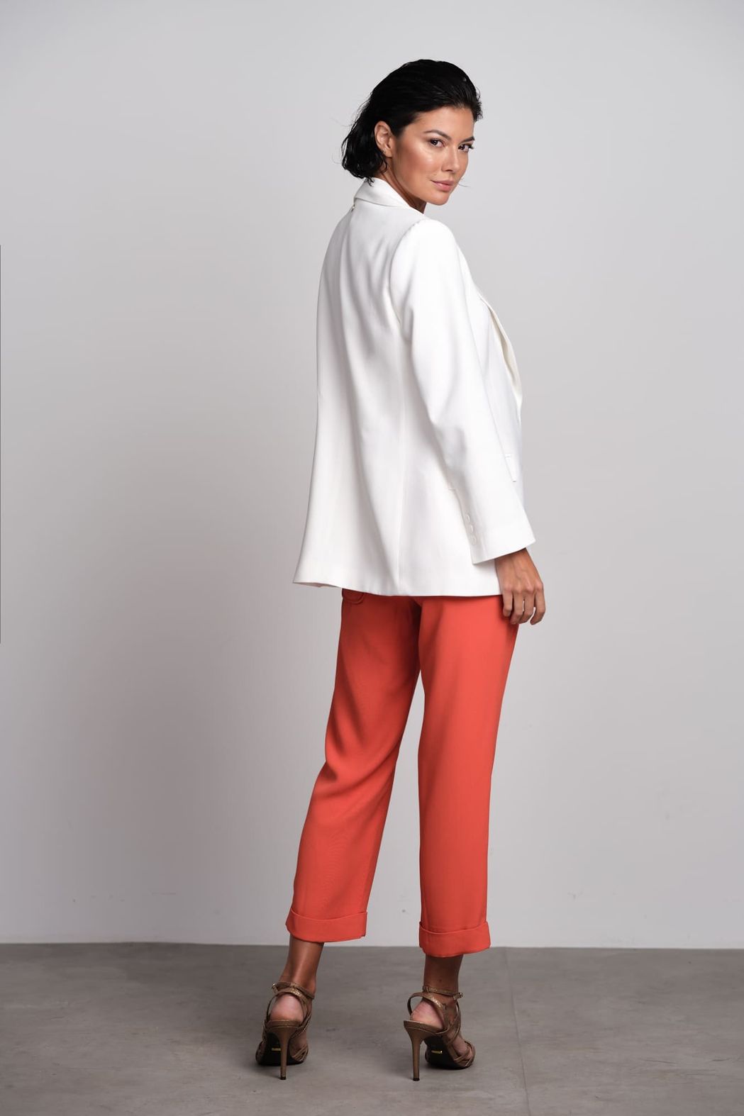 Blazer Crepe Patou Off White Luna