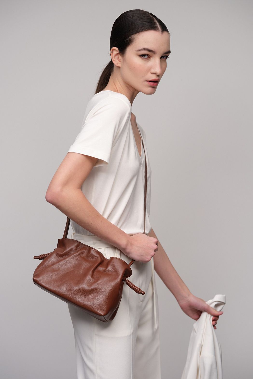 Bolsa Cintia Couro Cacau