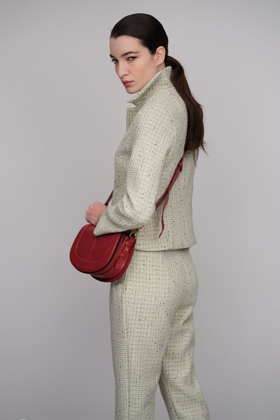Bolsa Carla Couro Vermelho