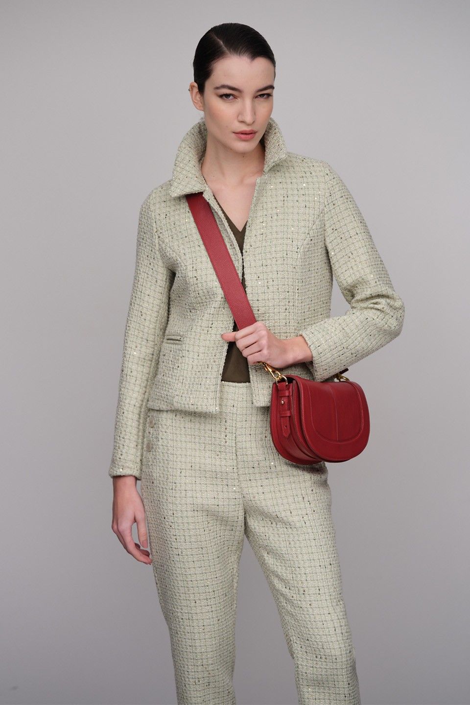 Bolsa Carla Couro Vermelho