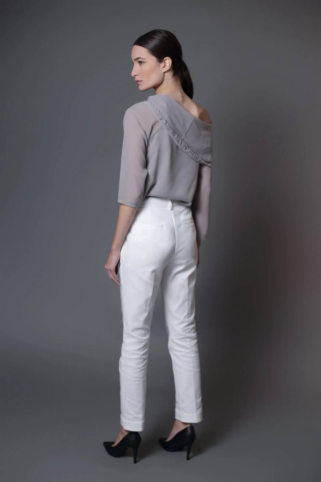Calça Slim Off White Helena