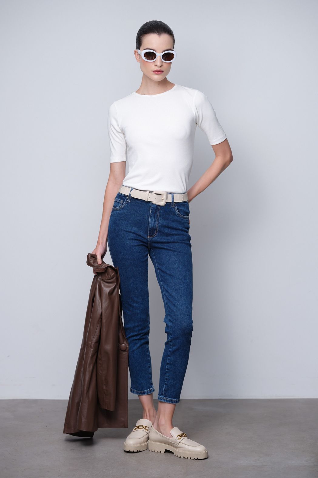 Blusa Trico Off White Adriana