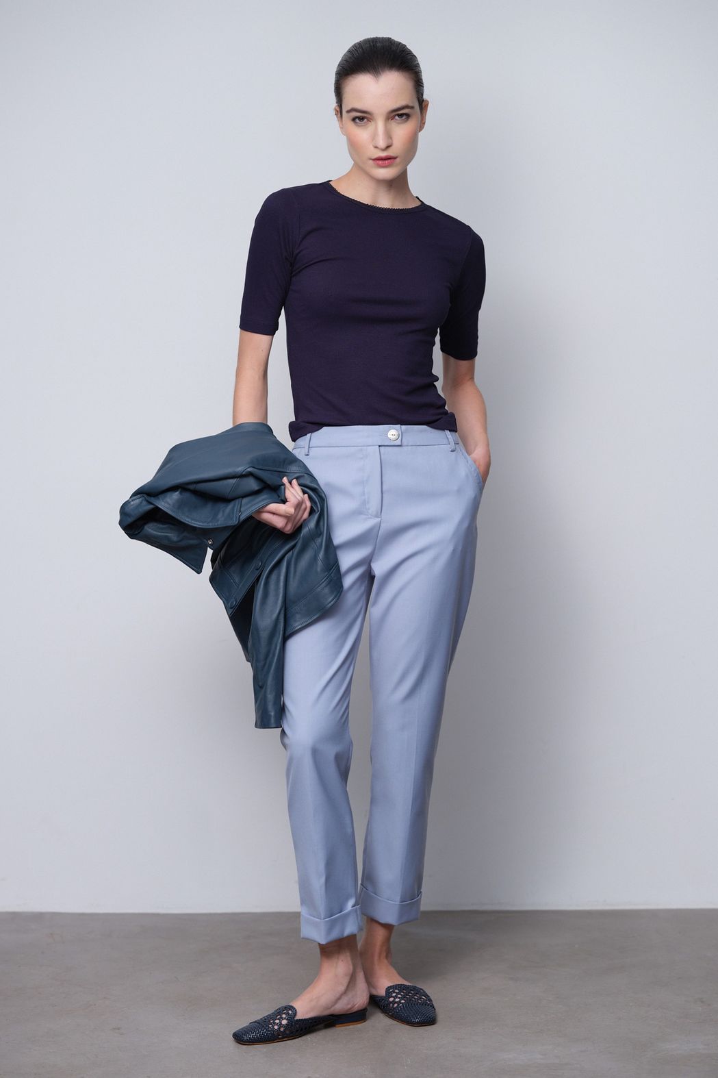Blusa Trico Marinho Adriana