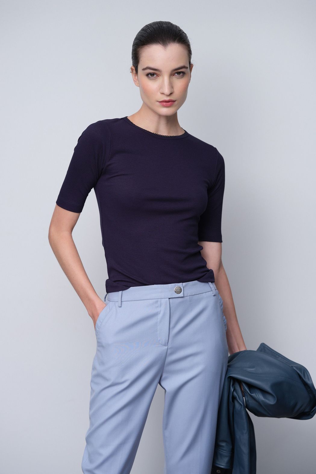 Blusa Trico Marinho Adriana