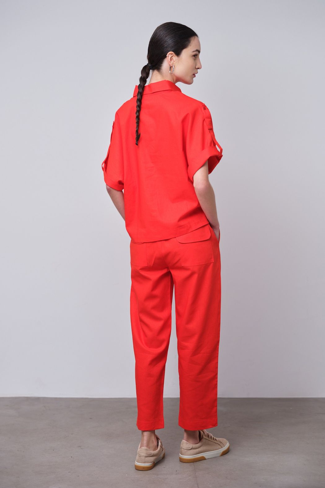 Conjunto Linho Tomate Vivian