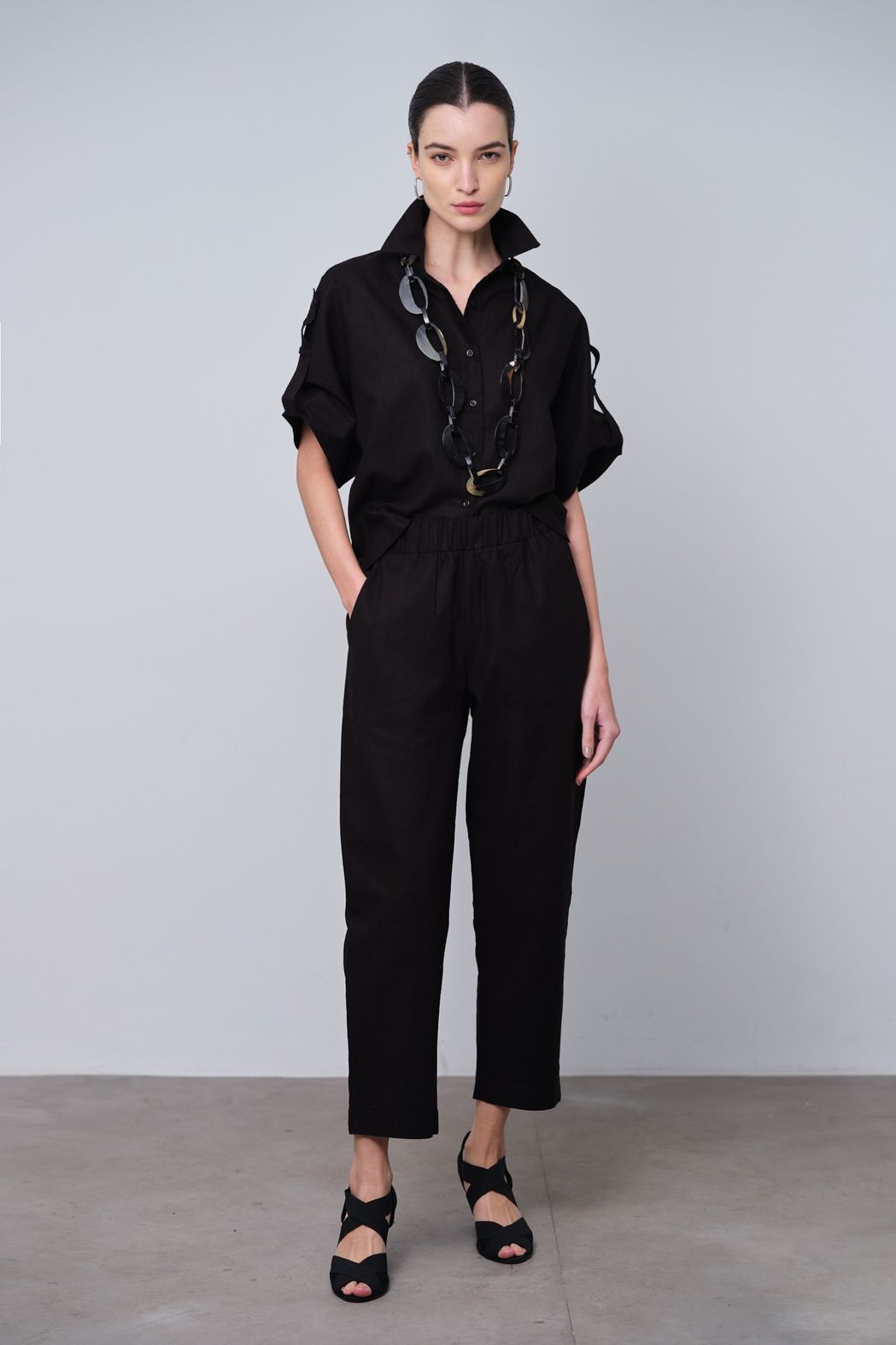 Conjunto Linho Preto Vivian
