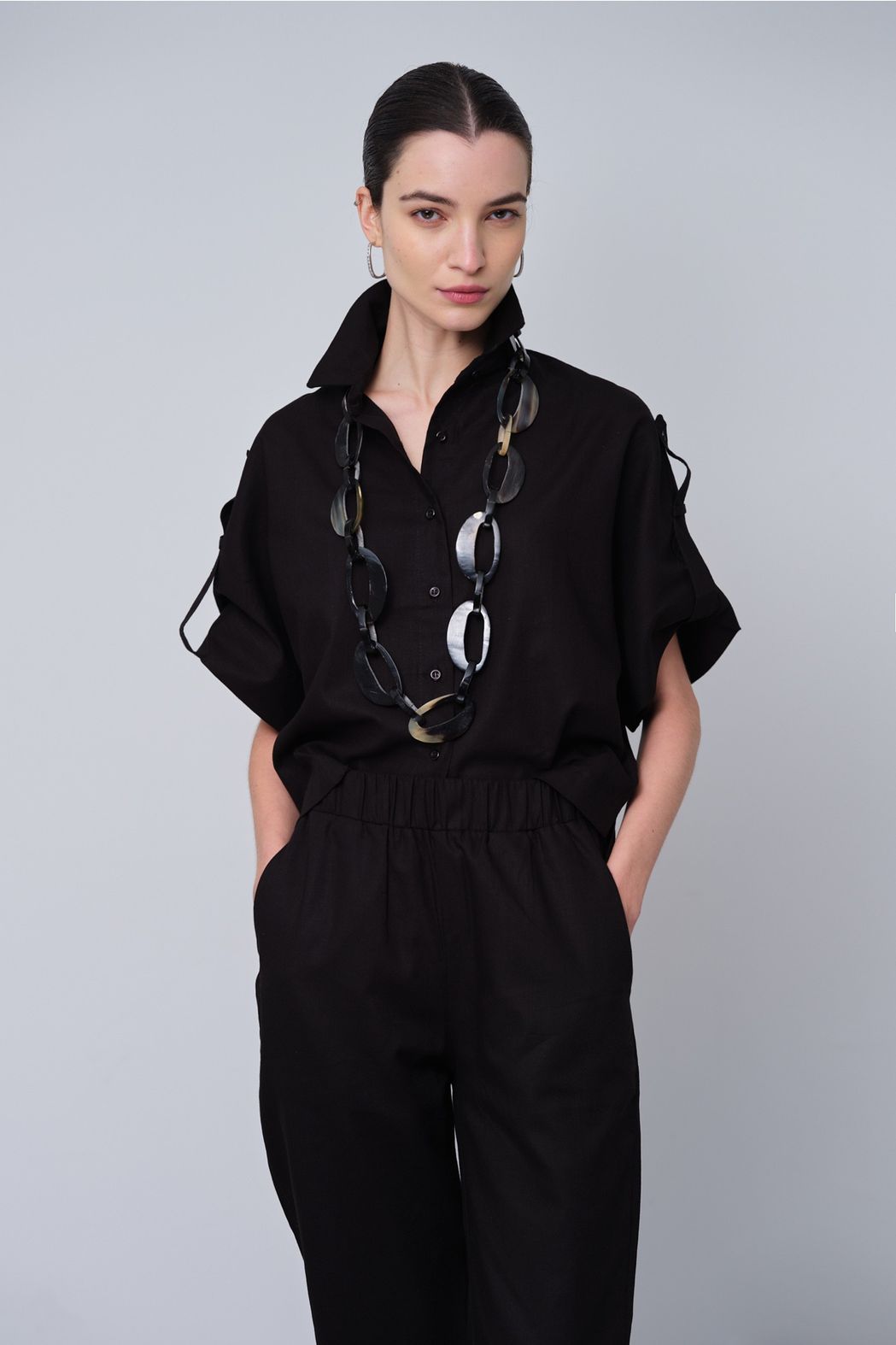 Conjunto Linho Preto Vivian
