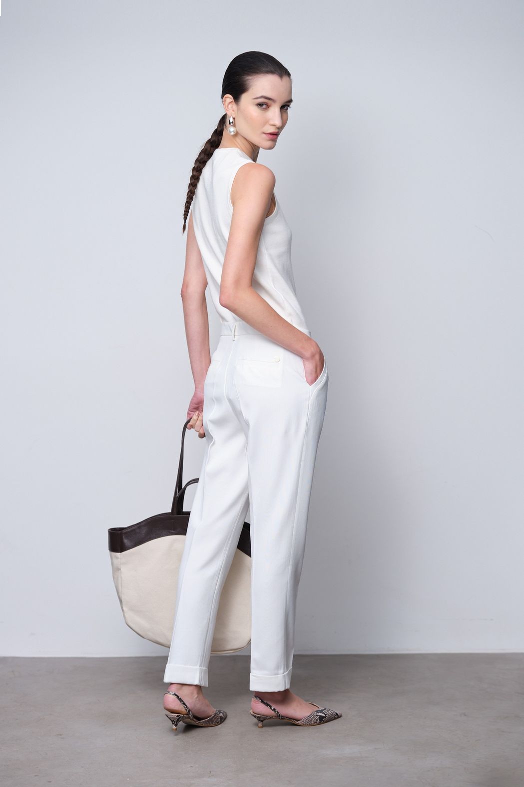 Scarpin Couro Animal Print Maisa