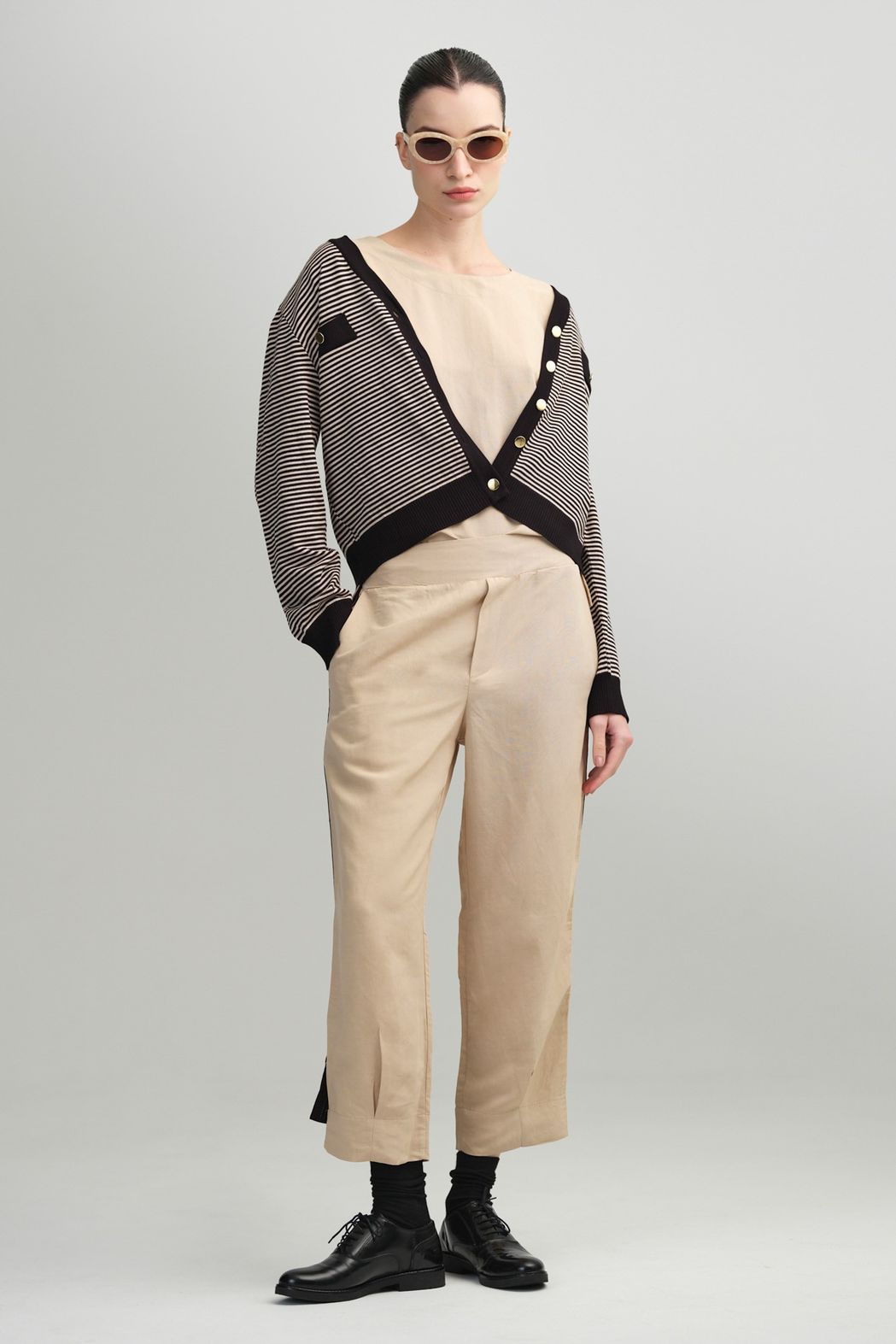 Conjunto Linho Bege Sandra