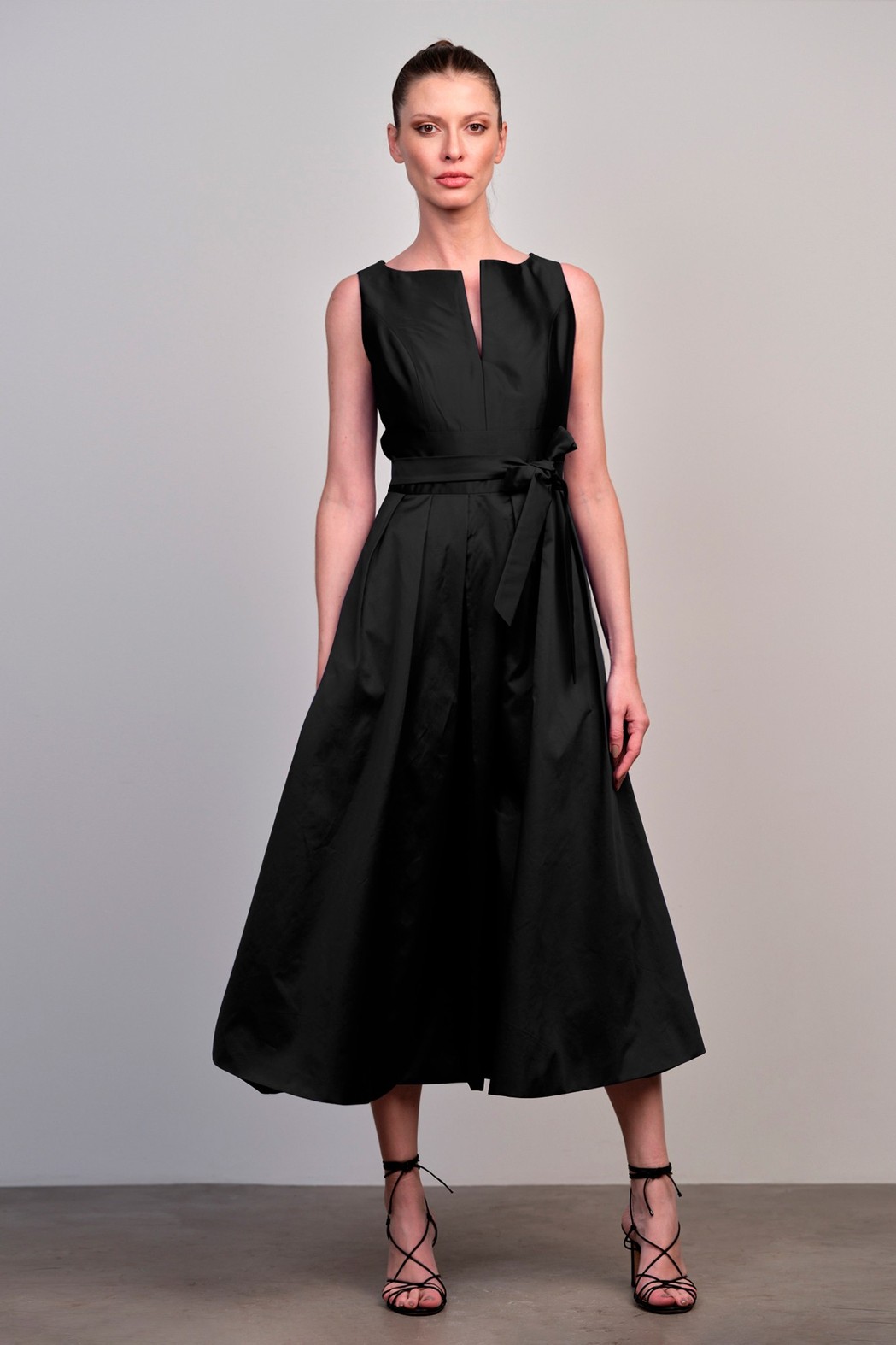 Vestido Taffeta Luiza Preto