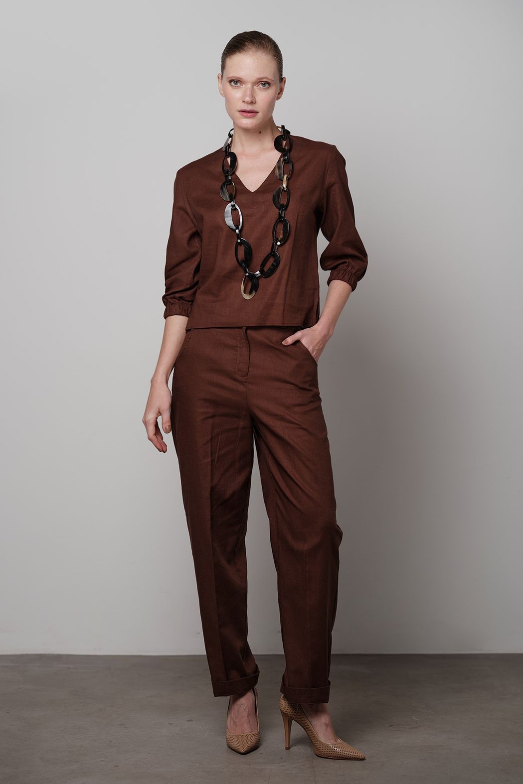 Blusa Chocolate Manuela