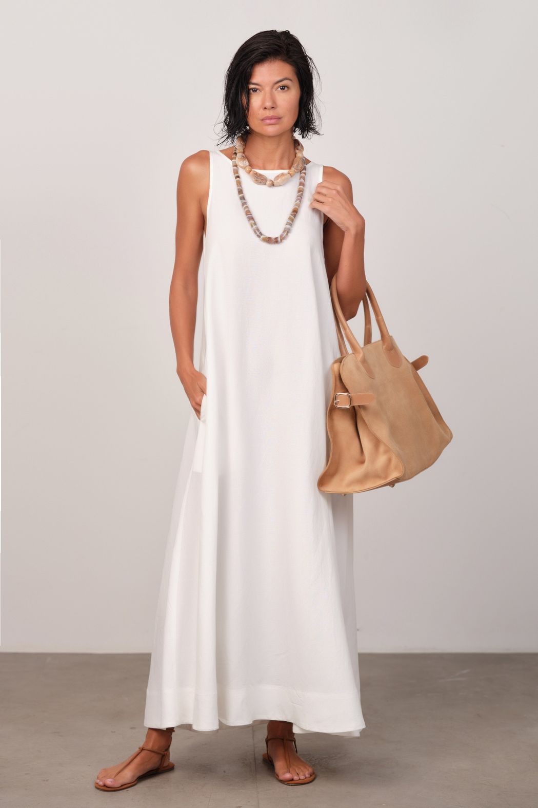 Vestido Off White Eleonora