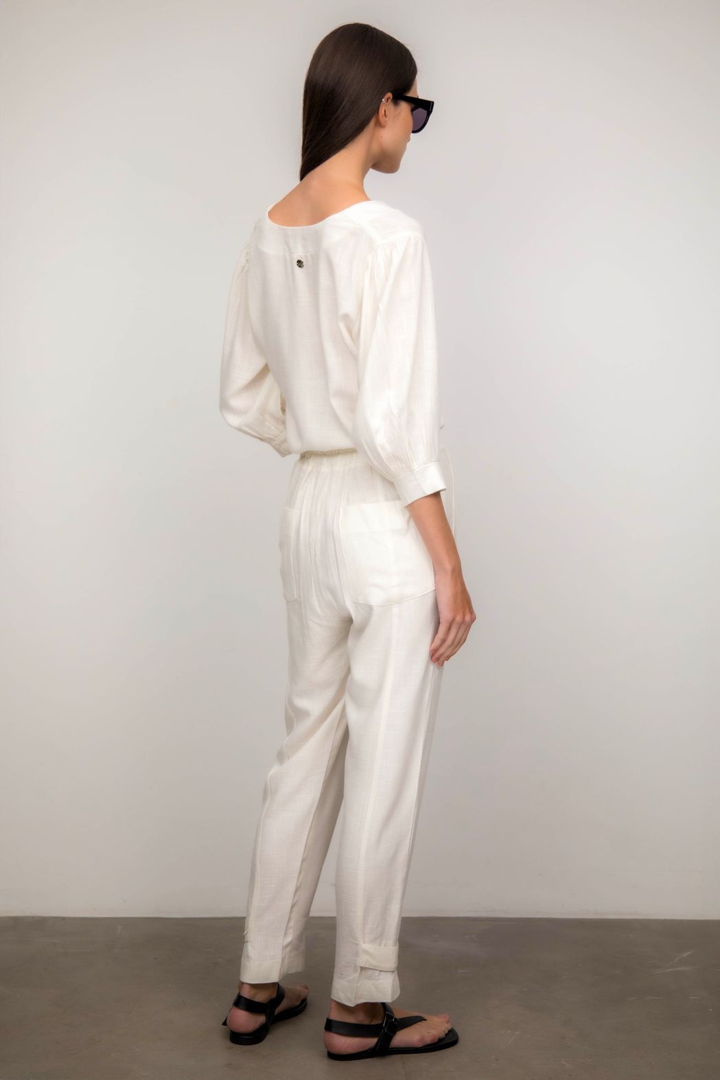 Blusa Viscolinho Off White Aurora