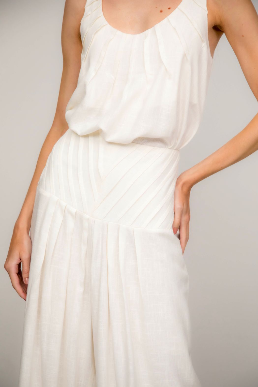Regata Viscolinho Off White Bruna