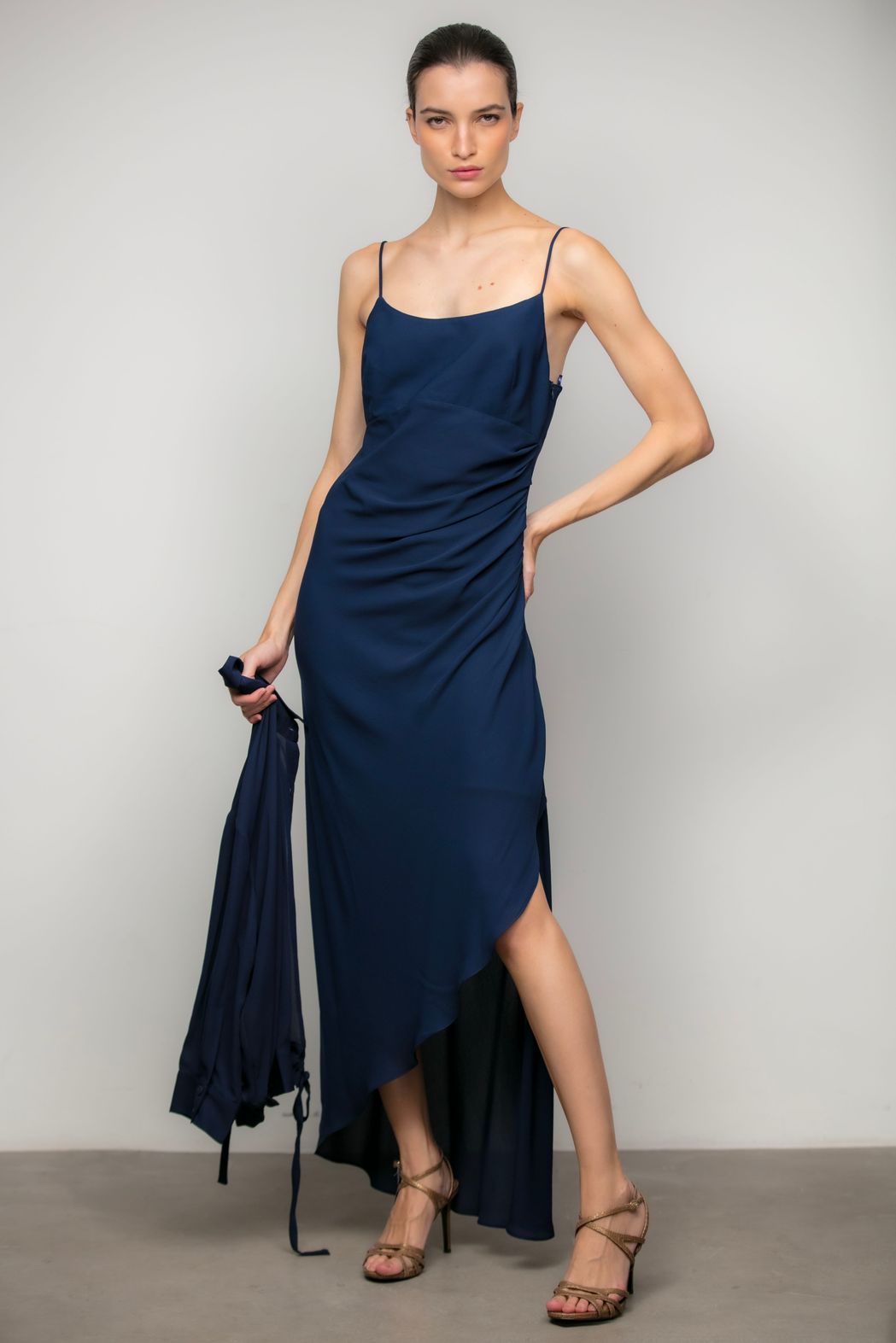 Vestido Musseline Marinho Manuela