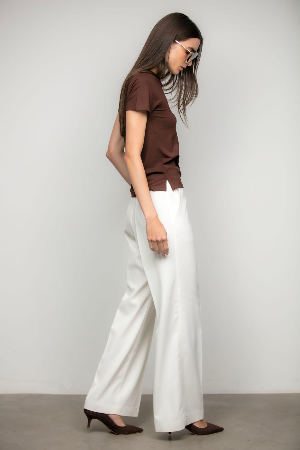 Blusa Malha Café Madalena