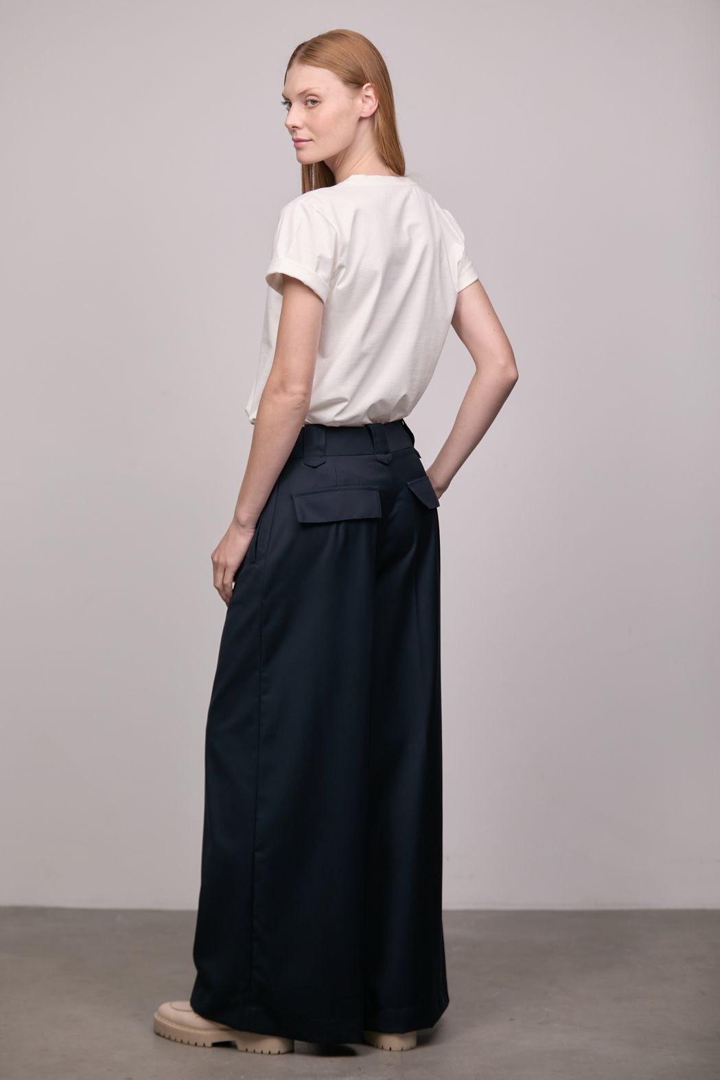 Calça Pantalona Marinho Carlota CB