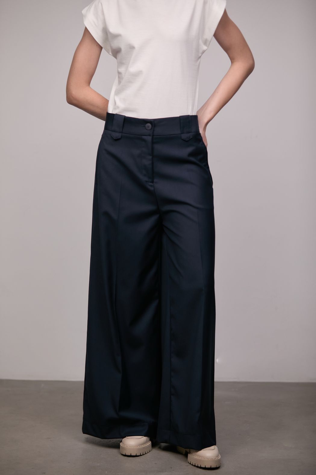 Calça Pantalona Marinho Carlota CB