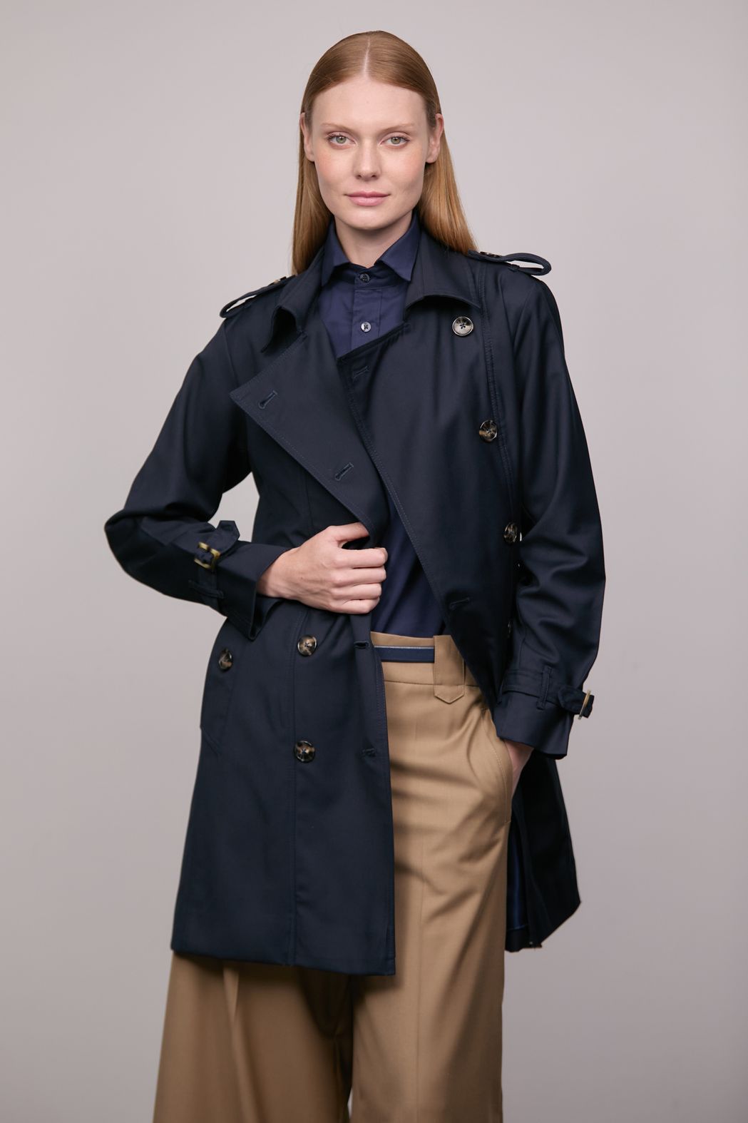 Trench Coat Marinho Chiara CB