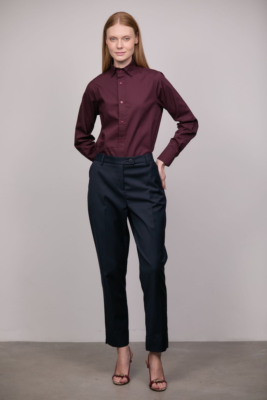 Calça Alfaiataria Marinho Francesca CB