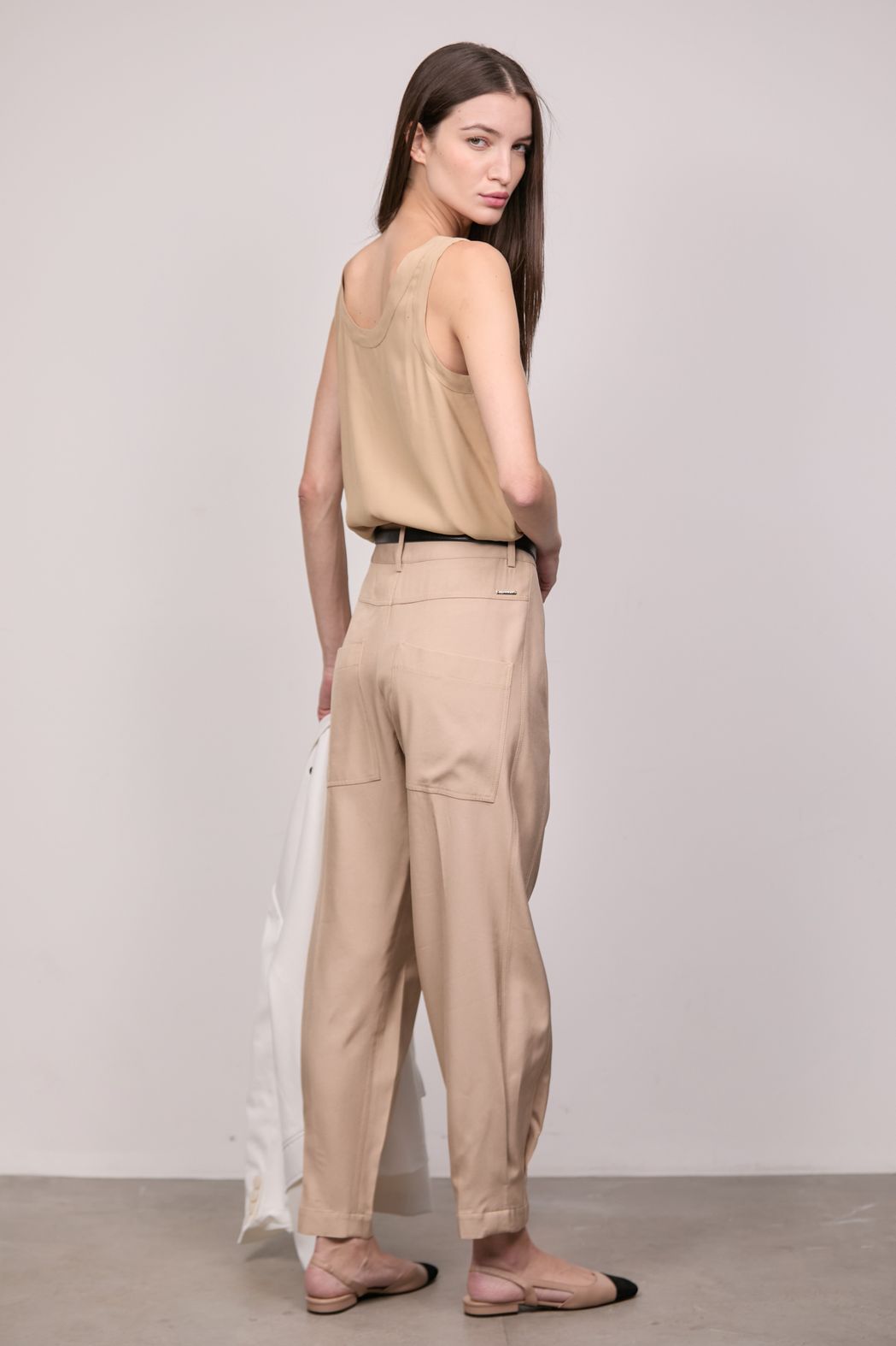 Regata Crepe Camel Pietra