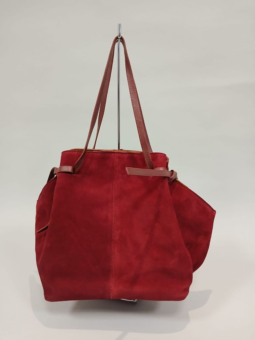 Bolsa de Camurça Bordô Sandra