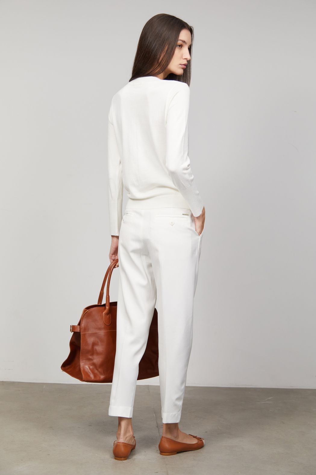 Blusa Tricot Off White Violeta