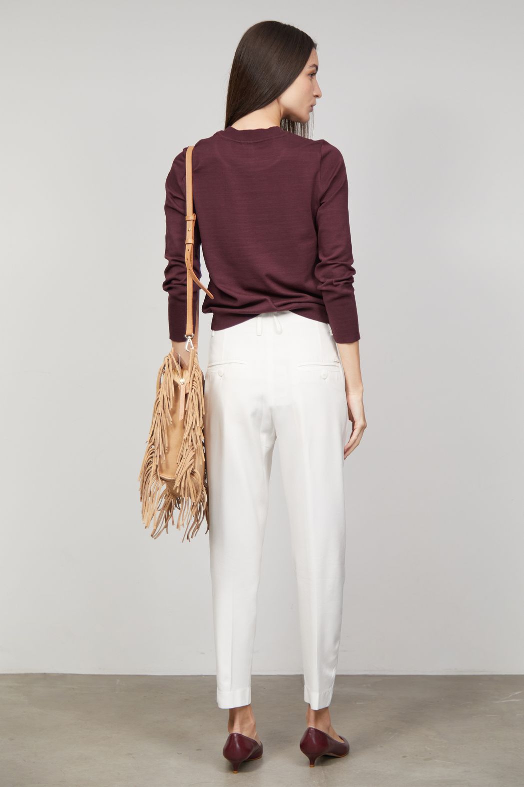 Blusa Tricot Vinho Violeta