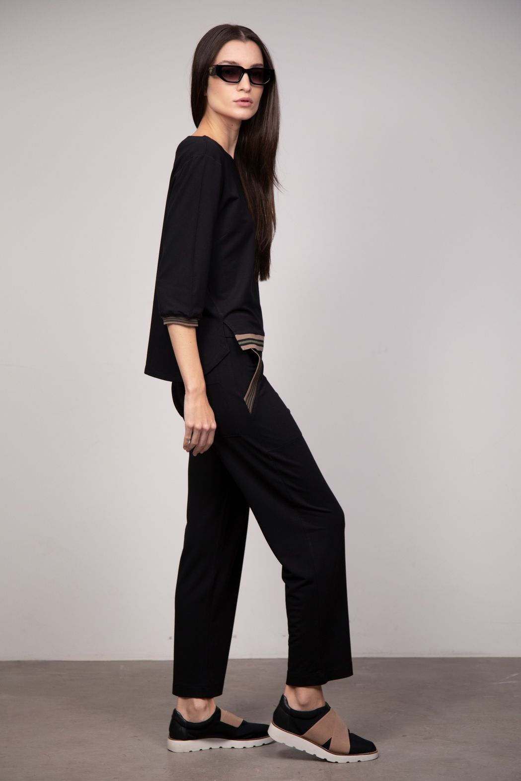 Conjunto Tricot Preto Sônia