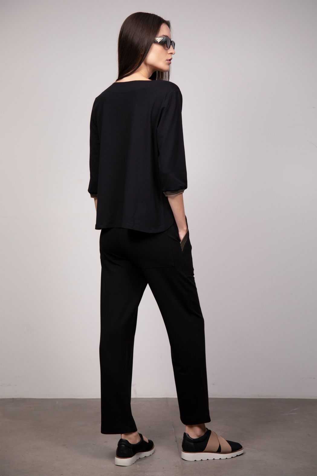 Conjunto Tricot Preto Sônia