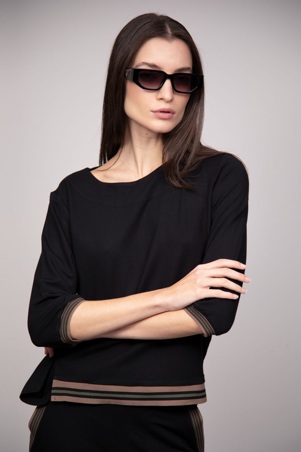 Conjunto Tricot Preto Sônia