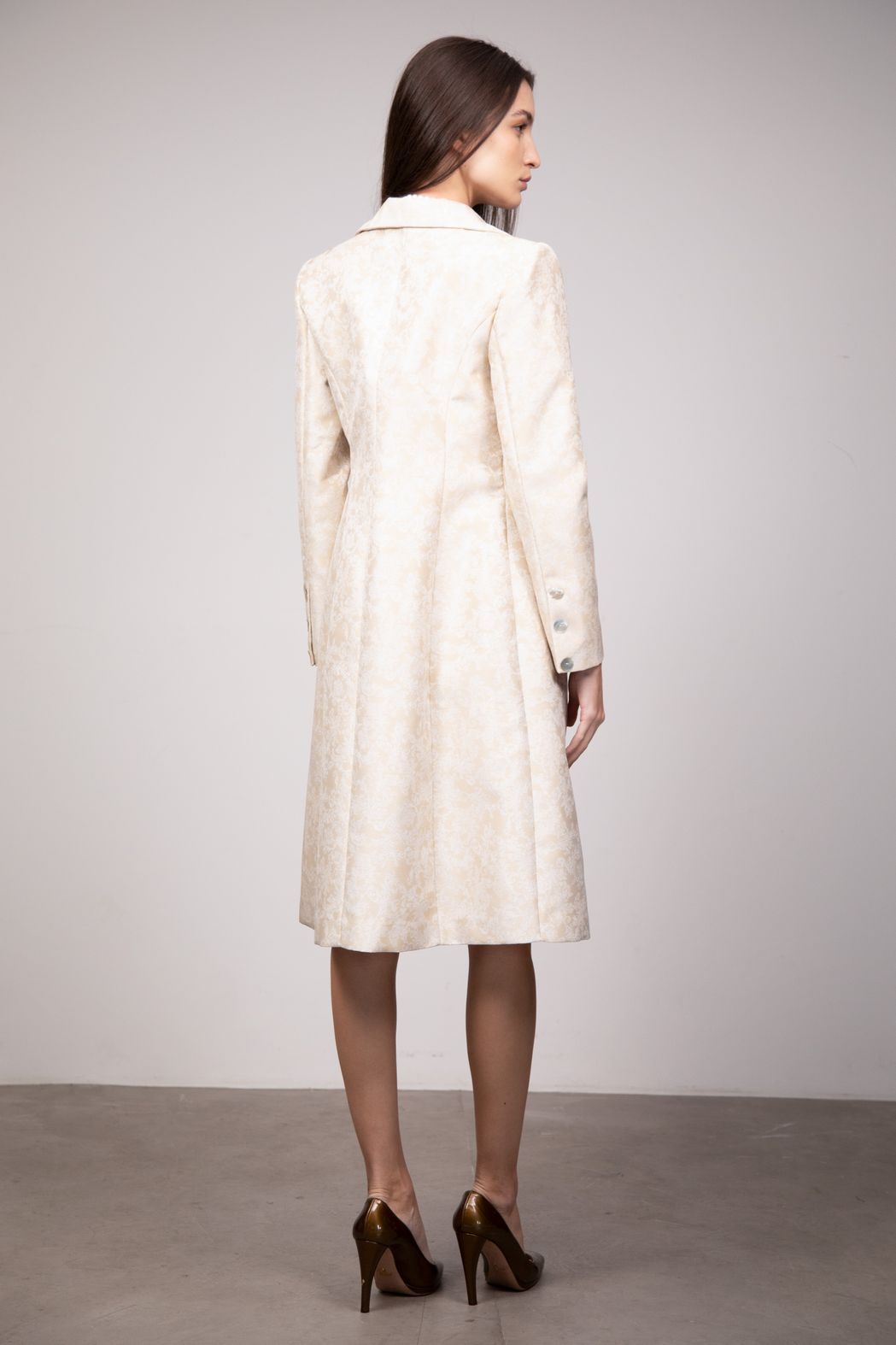 Casaco Jacquard Dourado Rebeca